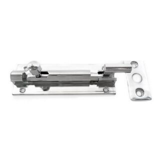 AG Chrome Barrel Bolt Latch (3" / Cranked)