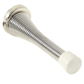 AG Chrome Round Spring Door Stop (3" Long)