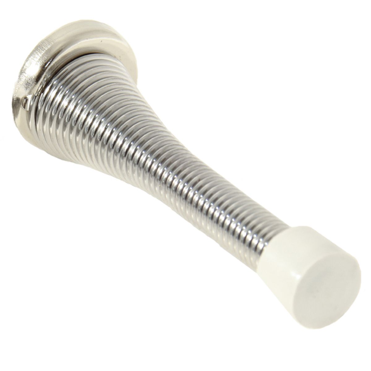 AG Chrome Round Spring Door Stop (3" Long)