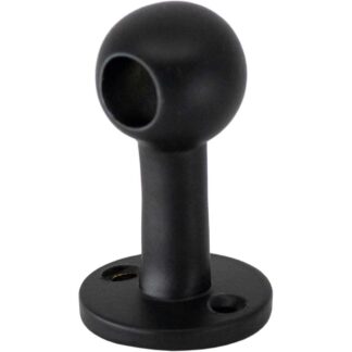 AG Matt Black Gallery Ball Post Through (3/8" / Tall)