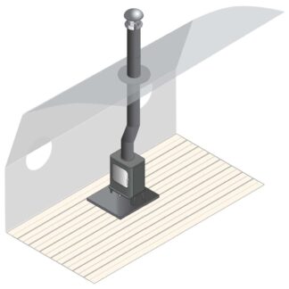 Twin Wall Insulated Offset Flue Kit 100mm ID for Arada Stoves