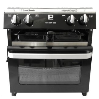 Voyager 4500 2 Burner Hob Oven No Ignition Black