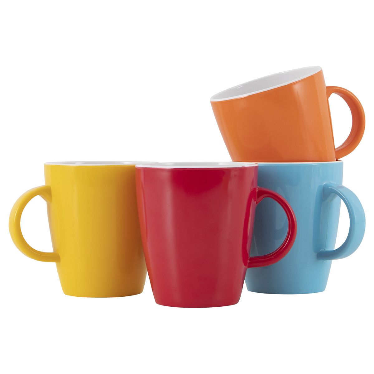 Gimex Colour Line Mug Rainbow (380ml / 4 Pieces)