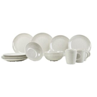 Gimex Solid Line Tableware Granite Beige (16 Pieces)
