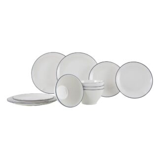 Gimex Linea Line Tableware Blue (12 Pieces)