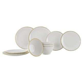 Gimex Linea Line Tableware Gold (12 Pieces)