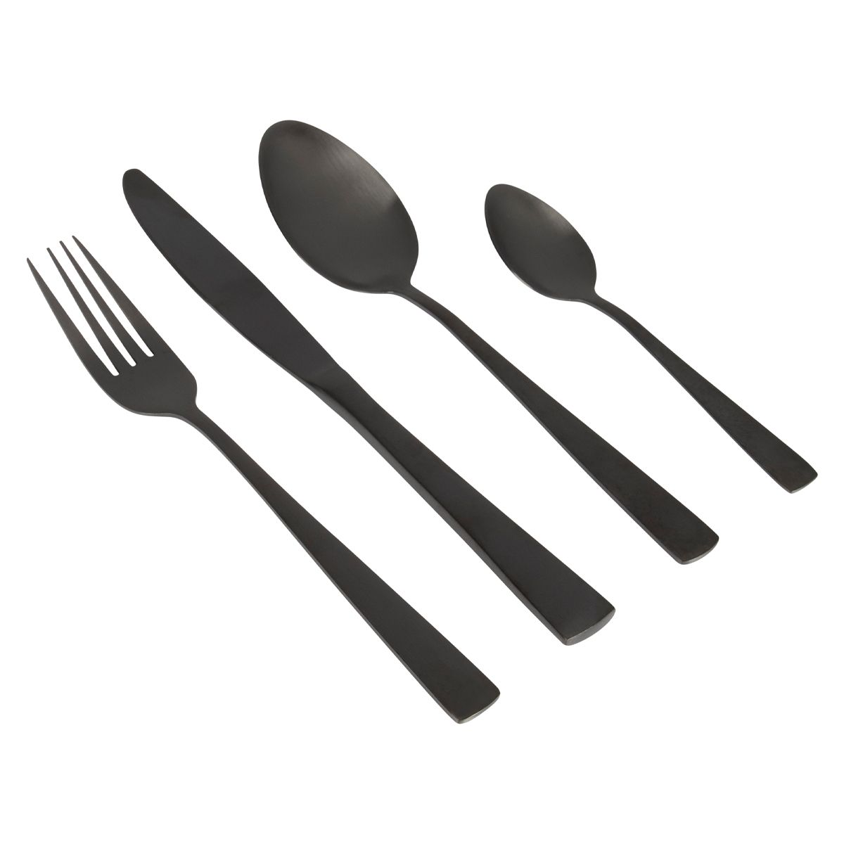 Gimex Cutlery Black (16 Pieces)