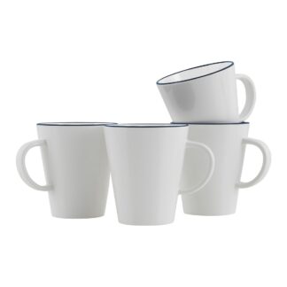 Gimex Linea Line Mug Blue (4 Pieces)