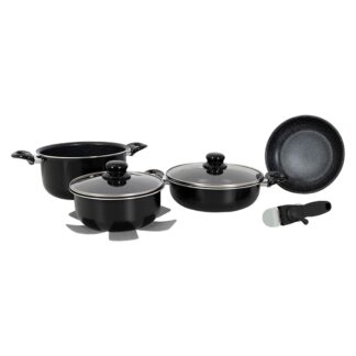 Gimex Cookware Induction Black (7 Pieces)