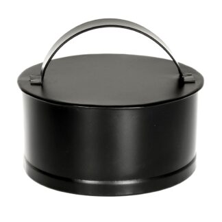 AG Rain Cap Black Powder Coated to Suit 6" Roof Collar