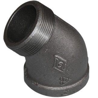 AG Malleable Iron Compact 45 Degree Elbow (2" BSP Male to Female)