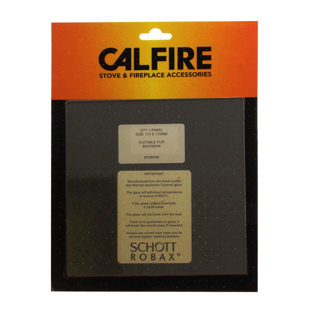 Calfire Boatman Stove Door Glass