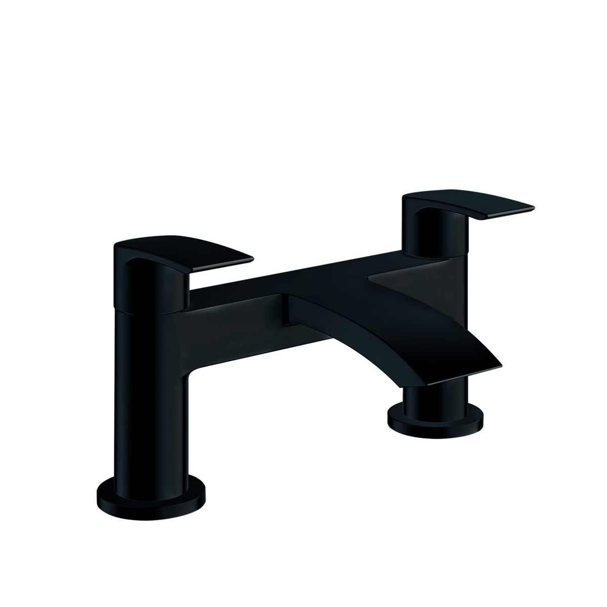AG Belini Deck Mounted Bath Filler Tap in Black
