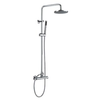 AG Tidy Rigid Riser Shower Kit in Chrome
