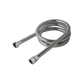 AG Shower Hose in Chrome Double Interlock Nut & Cone Style (1.5 Metre)