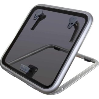 Lewmar Low Profile Hatch with Stay (Size 44 / Smoke Grey)