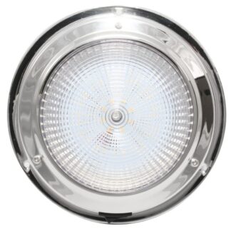 AAA 12V Stainless Steel Light LED 4" Dome (137mm) - Warm White
