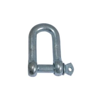 AG Galvanised Steel D Shackle with 8mm Pin (16mm ID)
