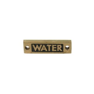 AG Water - Oblong Name Plate Brass