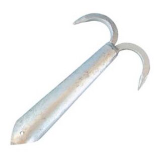 AG Double Galvanised Steel Boat Hook (254mm Long / 38mm ID)
