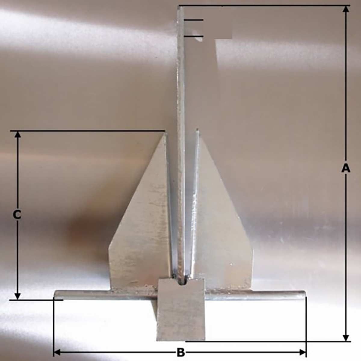 AG Galvanised Cruising Anchor 14kg