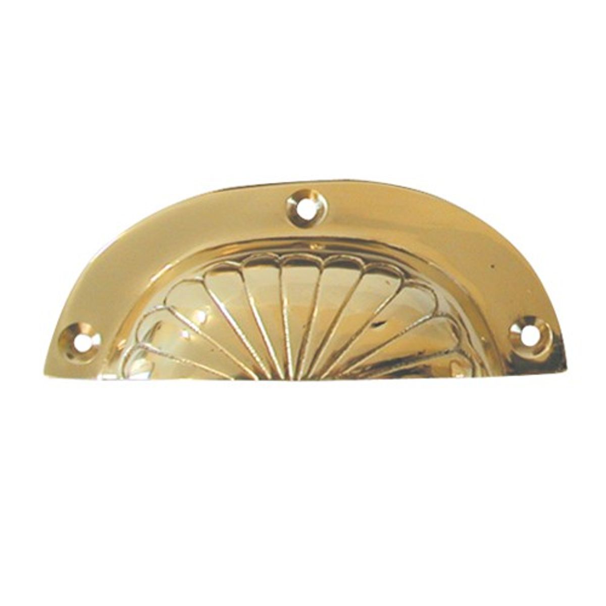 AG Fluted Drawer Pull Cast Brass