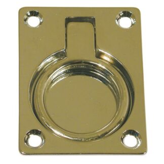AG Lifting Ring Flush Brass 63 x 48mm