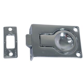 AG Spring Latch Flush Ring & Keep Chrome