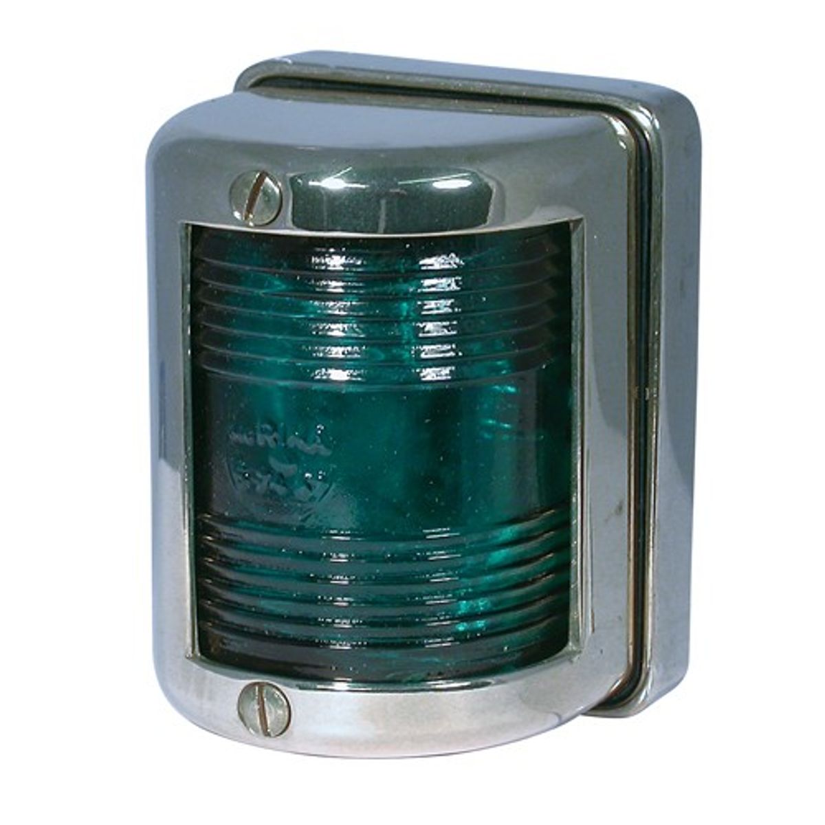 AG Starboard Green Navigation Light (Chrome Case / 12V / 10W)