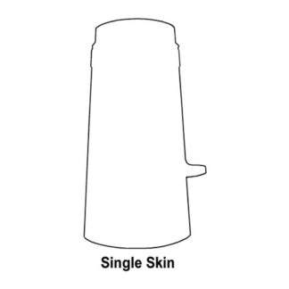 AG Chimney Galvanised Single Skin Brass 18" x 6"