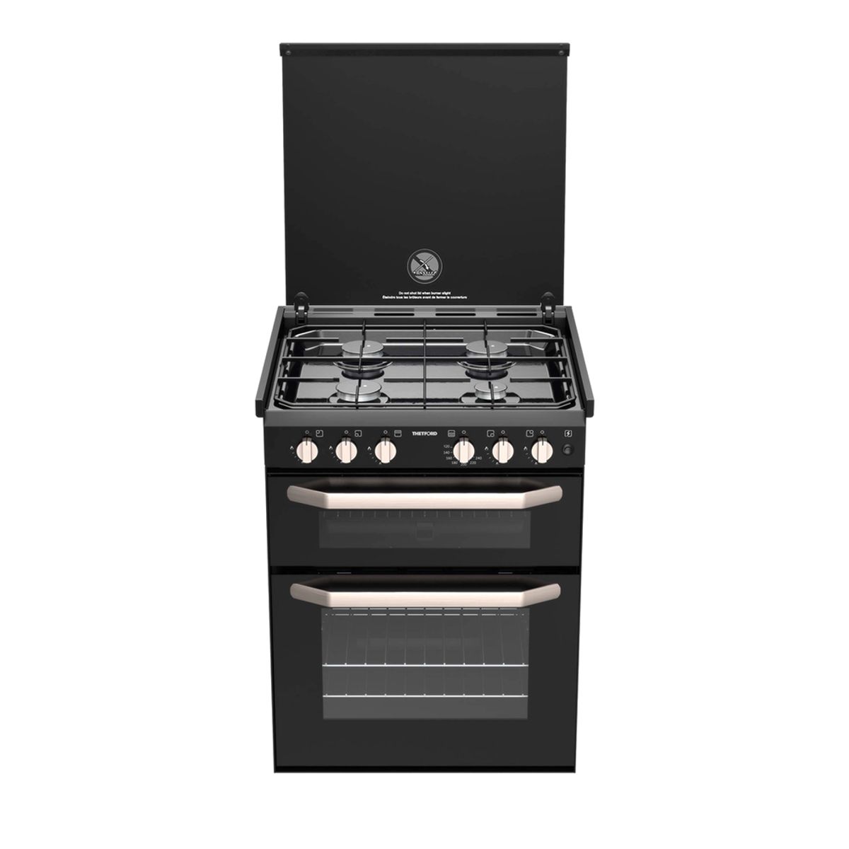 Thetford K1520 Cooker All Gas 4 Burner With 12V Ignition & Lid Cut Off