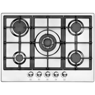 Focal Point Stainless Steel LPG Hob with 5 Burners (70cm)