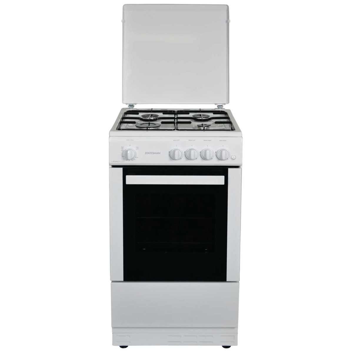 Statesman Legacy Free-Standing 50LPG Cooker White