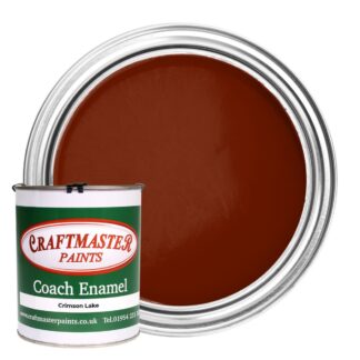 Craftmaster Coach Enamel Boat Paint in Crimson Lake (1 Litre)