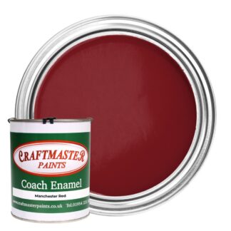 Craftmaster Coach Enamel Boat Paint in Manchester Red (1 Litre)