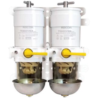 Racor 75900VMA10 Duplex Fuel Filter (10 Micron, Heat Shield)