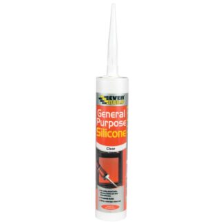 Everbuild General Purpose Silicone Sealant & Adhesive (Clear / 280ml)