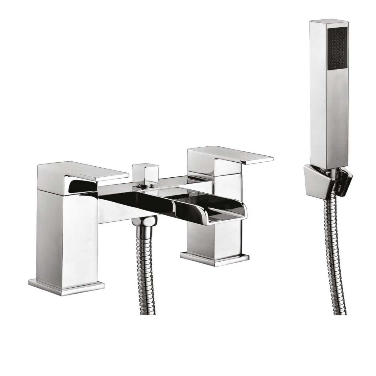 AG Victoria Bath Shower Mixer with Shower Kit & Wall Bracket in Chrome