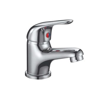AG Tidy Mono Basin Mixer Tap with 35mm Push Waste in Chrome