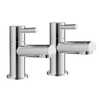 AG Premier Basin Mixer Taps in Chrome (Pair)