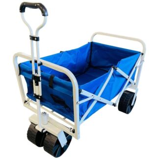 Folding Pull Trolley with All-Terrain Wheels 150kg Capacity