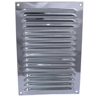 Hooded Louvre Vent Chrome Plated (6" x 9")