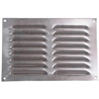 Hooded Louvre Vent Brushed Stainless Steel (9" x 6")