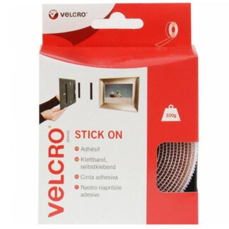 Velcro Stick On Tape (20mm x 2.5m / White)