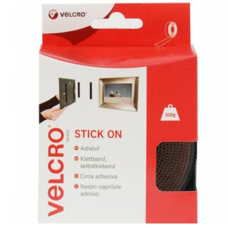Velcro Stick On Tape (20mm x 2.5m / Black)
