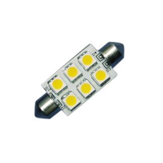 Aten Lighting 6 LED Festoon Bulb 42mm for Navigation Lights Warm White