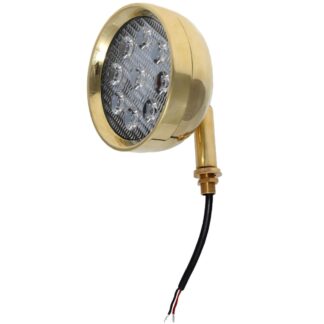 AG LED Tunnel Light with Brass Surrounding 117mm Diameter