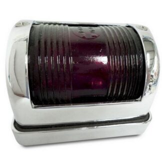 AG Port Red Navigation Light (Chrome Case / 12V)