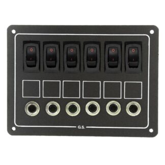 AG 6 Way Circuit Breaker/Switch Panel (6A, 8A, 10A and 15A)