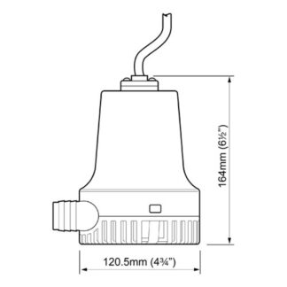 Whale Orca Bilge Pump 2000GPH 24V